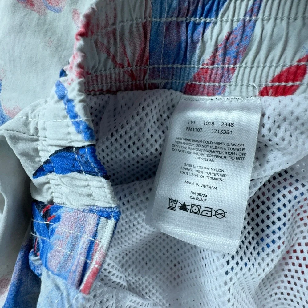 Columbia Swim Trunks Mens 2XL XXL Floral Omni-Shade‎ PFG Fishing Zip Pocket 6
